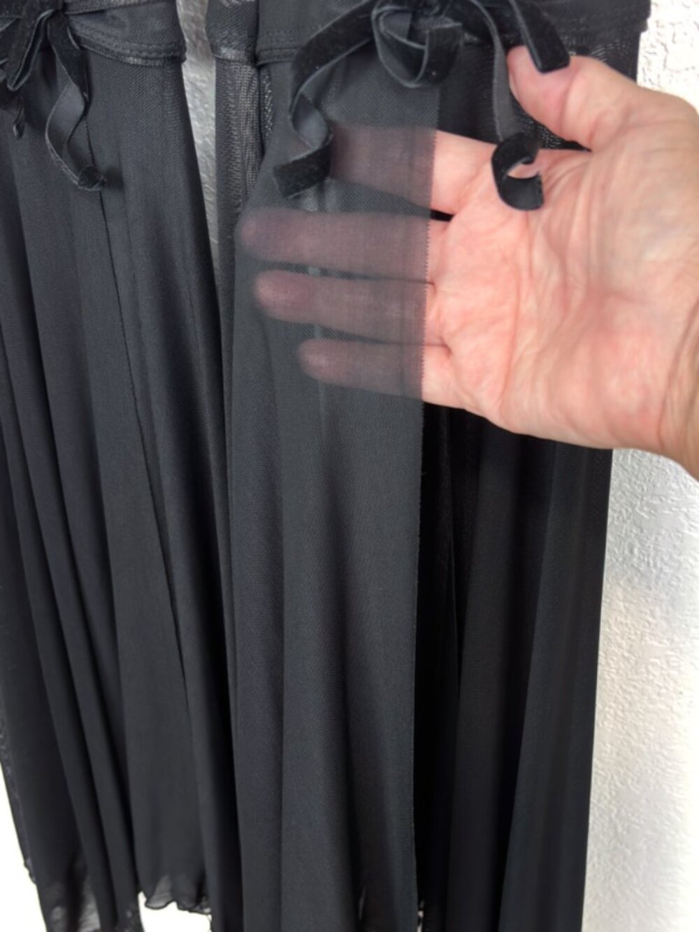 Dolls Kill Sugar Thrillz Black Sheer Mesh Bell Bottom Pants S NWT - Picture 6 of 8